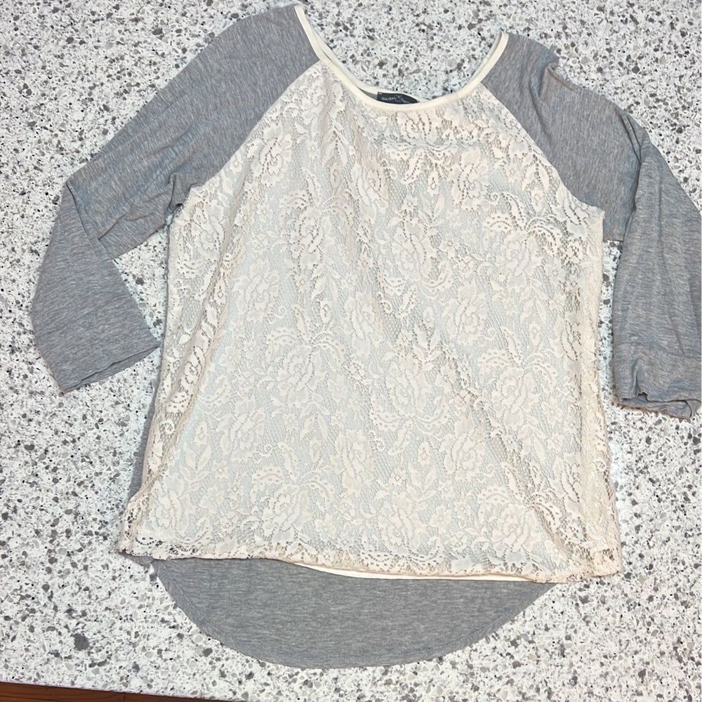 Market & Spruce Stitchfix Lace Shirt